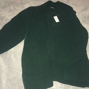 Balloon Sleeve Matte Chenille Cable Knit Coverup